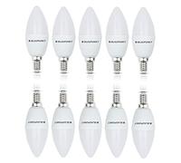 BLAUPUNKT Bombilla E14 Vela LED - Bombilla de Vela Pequeña - Luz Blanca Neutra - 7W - Equivalente a 50W - Blanco Natural 4000K Frío - Rosca Edison - Luz Calida de Bajo Coste y Energía - Paquete de 10