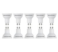 BLAUPUNKT Bombilla GU10 LED - Spot - Iluminación Ambiental - 5W - Reemplazo de 50W - Blanco Cálido 2700K - 450 Lúmenes - Luz Calida de Bajo Coste y Energía - Paquete de 10