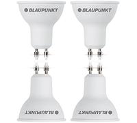 BLAUPUNKT Bombilla GU10 LED - Spot - Iluminación Ambiental - 5W - Reemplazo de 50W - Blanco Cálido 2700K - 450 Lúmenes - Luz Calida de Bajo Coste y Energía - Paquete de 4