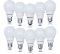 BLAUPUNKT Bombilla LED Con Casquillo E27 - Classic - Iluminación Ambiental - 9W - Equivalente a 60W - Blanco Cálido 2700K - Rosca Edison - Lámpara - Luz Calida de Bajo Coste y Energía - Paquete de 10