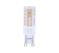 Blaupunkt - Bombilla LED G9-4W, 500 lúmenes, blanco cálido 3000K, sustituye a halógeno 40W, amplio ángulo de haz 270°, no regulable, iluminación de bajo consumo para uso interior y exterior