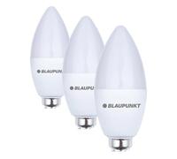 BLAUPUNKT Bombilla LED Vela, lámpara LED, base de rosca E14, 7W, sustituye de 50W, Blanco frío 6000K, luz fría, no regulable, 595 lúmenes, interior exterior, 1 unidad (paquete de 3)