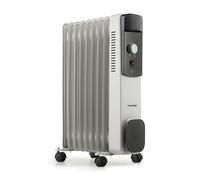 Blaupunkt bp1010 - radiador aceite con 9 elementos radiantes 2000w. termostato regulable, termofusible de seguridad, piloto luminoso encendido, ruedas pivotantes. color blanco