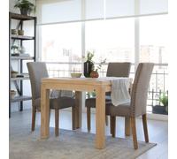 Blay mesa de comedor extensible cuadrada 90/180 de madera color natural