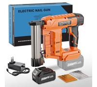 blayram Clavadora Electrica de Clavos Compatible con Makita 18V, Grapadora Clavadora 2 en 1 18GA con batería 4.0Ah, cargador, 800 clavos y 800 grapas incluidas para mejoras del hogar