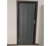 Blazea Puerta Plegable Aluminio Tipo Acordeón con Cerradura para Interiores