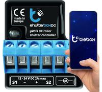BLEBOX, módulo de entrada/salida WiFi, modelo shutterBoxDC v2: 2 entradas binarias, 2 salidas de relé, 230V