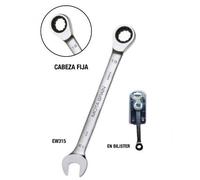 Blendend Llave carraca combinada 8mm x 115mm, ideal para mecánica y trabajos de precisión en espacios reducidos.