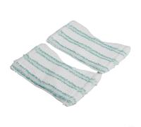 BlesConi Cabezal de fregona lavable para Leifheit para limpiador de azulejos y bañeras, almohadilla de repuesto de microfibra flexible con borde elástico, paquete de 2 o 4 (2 unidades)