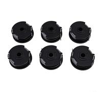 BlesConi Juego de 6 bobinas para recortadora de césped Bosch ART 24 27 30 y 30-36 LI, kit de bobina y cubierta de doble línea, pieza de equipo eléctrico, ABS verde 55 x 24 mm