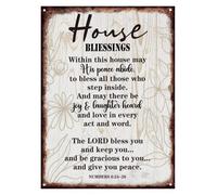 Bless This Home Metal Tin Sign Vintage Wall-Art 8x12 Inch