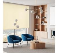 Blindecor Ara | Estor Enrollable translúcido Liso - Arena, 160 x 175 cm (Ancho por Alto) | Tamaño de la Tela 157 x 170 cm | Estores para Ventanas