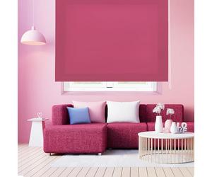 Blindecor Ara | Estor enrollable translúcido liso - Fucsia, 180 x 175 cm (ancho por alto) | Tamaño de la Tela 177 x 170 cm | Estores para ventanas