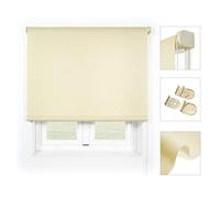Blindecor Ara Premium | Estor liso translúcido de mayor calidad - Beige, 200 x 190 cm (Ancho por Alto). Tamaño de la Tela 197 x 185 cm . Estores para ventanas