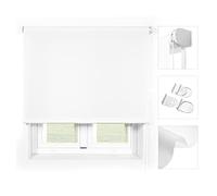 Blindecor Ara Premium | Estor liso translúcido de mayor calidad - Blanco, 90 x 240 cm (Ancho por Alto). Tamaño de la Tela 87 x 235 cm . Estores para ventanas