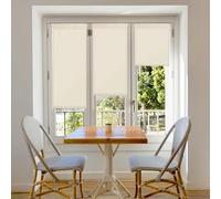 Blindecor Aure | Estor enrollable Easyfix translúcido liso - Beige, 67 x 180 cm (ancho por alto) | Tamaño de la Tela 64 x 175 cm | Estores sin herramientas para ventanas