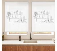Blindecor Digital | Estor Enrollable Translúcido Estampado |Familia Cocina| Modelo C-ESTANTERIA | 110 x 180 cm (Ancho por Alto) Tamaño de la Tela 106 x 175 cm | Estores para Ventanas