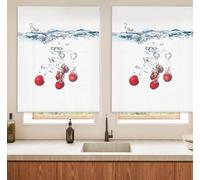 Blindecor Digital | Estor Enrollable Translúcido Estampado |Familia Cocina| Modelo C-WATERCHERRY | 130 x 180 cm (Ancho por Alto) Tamaño de la Tela 126 x 175 cm | Estores para Ventanas