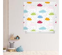 Blindecor Digital | Estor Enrollable Translúcido Estampado |Familia Infantil| Modelo F-LLUVIACOLOR | 150 x 180 cm (Ancho por Alto) Tamaño de la Tela 146 x 175 cm | Estores para Ventanas