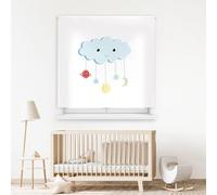 Blindecor Digital | Estor Enrollable Translúcido Estampado |Familia Infantil| Modelo F-Nube Colgante | 150 x 180 cm (Ancho por Alto) Tamaño de la Tela 146 x 175 cm | Estores para Ventanas