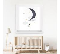 Blindecor Digital | Estor Enrollable Translúcido Estampado |Familia Infantil| Modelo F-SUEÑO DE UNA Noche | 110 x 180 cm (Ancho por Alto) Tamaño de la Tela 106 x 175 cm | Estores para Ventanas