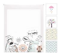 Blindecor Digital Infantil | Estor Enrollable Translúcido con Estampado Impresión Digital | Modelo Zoocool | 130 x 180 cm (ancho por alto) Tamaño de la Tela 127 x 175 cm | Estores para Ventanas