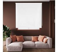 Blindecor Draco Estor enrollable opaco liso - Blanco roto, 120 x 230 cm (Ancho por Alto). Tamaño de la Tela 117 x 225 cm. Estores térmicos blackout