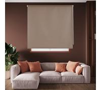 Blindecor Draco Estor enrollable opaco liso - Marrón, 120 x 175 cm (Ancho por Alto). Tamaño de la Tela 117 x 170 cm. Estores térmicos blackout