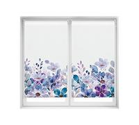 Blindecor Duo Relax | Pack 2 Estores Enrollables Translúcido Sin Taladrar Easy Fix Impresión Digital | Modelo Violet Garden | 75 x 150 cm (ancho por alto) Tamaño de la Tela 72 x 145 cm