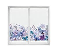 Blindecor Duo Relax | Pack 2 Estores Enrollables Translúcidos Sin Taladrar Easy Fix Impresión Digital | Modelo Violet Garden | 80 x 150 cm (ancho por alto) Tamaño de la Tela 77 x 145 cm