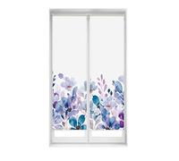 Blindecor Duo Relax | Pack 2 Estores Enrollables Translúcidos Sin Taladrar Easy Fix Impresión Digital | Modelo Violet Garden | 45 x 150 cm (ancho por alto) Tamaño de la Tela 42 x 145 cm