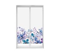Blindecor Duo Relax | Pack 2 Estores Enrollables Translúcidos Sin Taladrar Easy Fix Impresión Digital | Modelo Violet Garden | 55 x 150 cm (ancho por alto) Tamaño de la Tela 52 x 145 cm