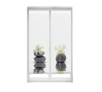 Blindecor Duo Relax | Pack 2 Estores Enrollables Translúcidos Sin Taladrar Easy Fix Impresión Digital | Modelo Orquídea | 45 x 150 cm (ancho por alto) Tamaño de la Tela 42 x 145 cm