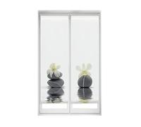 Blindecor Duo Relax | Pack 2 Estores Enrollables Translúcidos Sin Taladrar Easy Fix Impresión Digital | Modelo Orquídea | 40 x 150 cm (ancho por alto) Tamaño de la Tela 37 x 145 cm