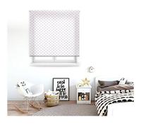 BLINDECOR Estor Enrollable Infantil - Estores Enrollables Elegantes y Prácticos - Estor para Ventana con Diseño Único - Estor Premium Enrollable White with lilac stars 140x250