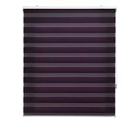 Blindecor | Estor Enrollable Noche y Día a Medida | Doble Capa | Color Violeta | 110 x 250 cm (Ancho por Alto) Tamaño de la Tela 107 x 245 cm | Estores para Ventanas