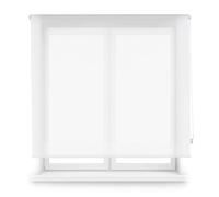Blindecor Estor Screen a Medida | Color Blanco | Estor Screen 80 x 250 cm (Ancho por Alto) Tamaño de la Tela 77 x 245 cm | Estores Enrollables Screen para Ventanas