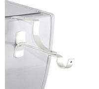 Blinds & Joinery 2.0 Juego de 2 soportes de barra de cortina blancos para persianas enrollables con ranura de 20 mm de diámetro - Sin adhesivo - Fijación ajustable por tensión