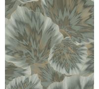 Bliss Floral Papel Pintado Vinilo Texturizado Verde/Oro 3D Efecto Erismann