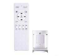 BlissfulAbode Ventilador de techo con control remoto, dispositivo infrarrojo de 6 ajustes con temporizador de 2 horas para ventiladores de cocina de perfil bajo, fácil de emparejar (blanco)