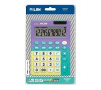 Blíster calculadora 12 dígitos sunset lila - turquesa milan®