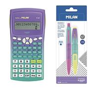 Blíster calculadora científica M240 Sunset Verde & BLÍSTER 1 BOLÍGRAFO + 1 PORTAMINAS Compact Sunset