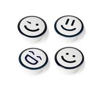 Blister con 4 pomos redondos para mueble fabricado en madera acabado d