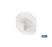 Blíster de 2 uds. soporte blanco para barra de armario venta unitaria