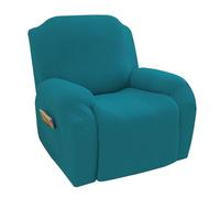 BLLMTEAR Funda de Sillón Relax Elásticas, Fundas de Butacas Relax Reclinable Universal Ajustables, 4 pezzi Fundas Reclinables de Sofá Cubiertas Protector para Sillón Relax con Bolsillos(A9)