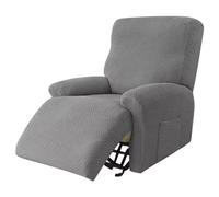 BLLMTEAR Funda de Sillón Relax Elásticas, Fundas de Butacas Relax Reclinable Universal Ajustables, 4 pezzi Fundas Reclinables de Sofá Cubiertas Protector para Sillón Eléctrica Relax con Bolsillos(A2)