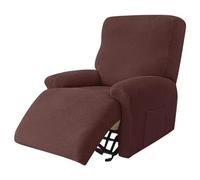 BLLMTEAR Funda de Sillón Relax Elásticas, Fundas de Butacas Relax Reclinable Universal Ajustables, 4 pezzi Fundas Reclinables de Sofá Cubiertas Protector para Sillón Relax con Bolsillos(A4)