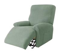 BLLMTEAR Funda de Sillón Relax Elásticas, Fundas de Butacas Relax Reclinable Universal Ajustables, 4 pezzi Fundas Reclinables de Sofá Cubiertas Protector para Sillón Relax con Bolsillos(A5)