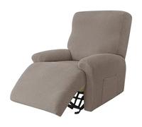 BLLMTEAR Funda de Sillón Relax Elásticas, Fundas de Butacas Relax Reclinable Universal Ajustables, 4 pezzi Fundas Reclinables de Sofá Cubiertas Protector para Sillón Relax con Bolsillos