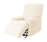BLLMTEAR Funda de Sillón Relax Elásticas, Fundas de Butacas Relax Reclinable Universal Ajustables, 4 pezzi Fundas Reclinables de Sofá Cubiertas Protector para Sillón Relax con Bolsillos(A3)